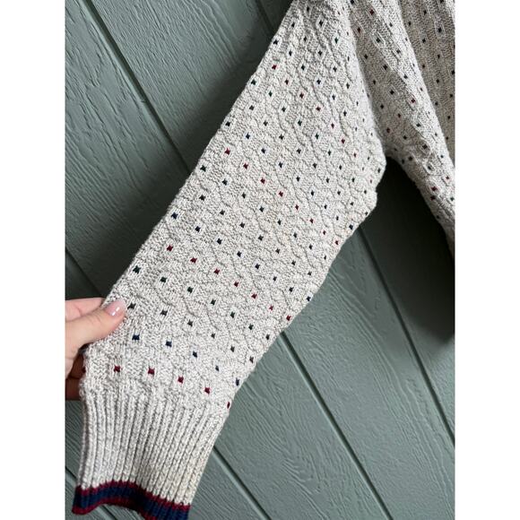 Vintage St. John’s Bay 100% Cotton Textured Knit Sweater – Made in USA – Size L - Picture 2 of 6